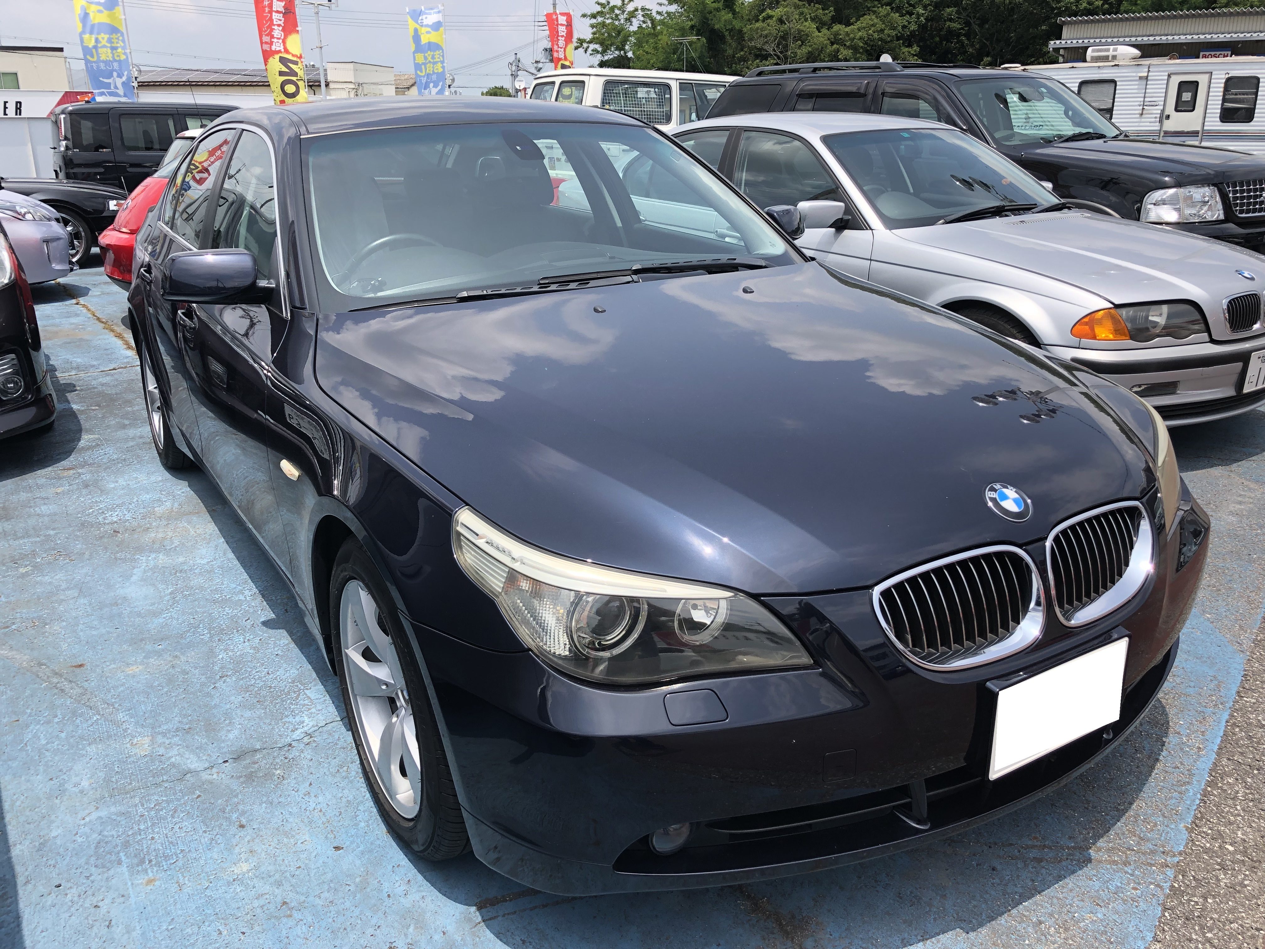K様・BMW5シリーズ、車検整備。