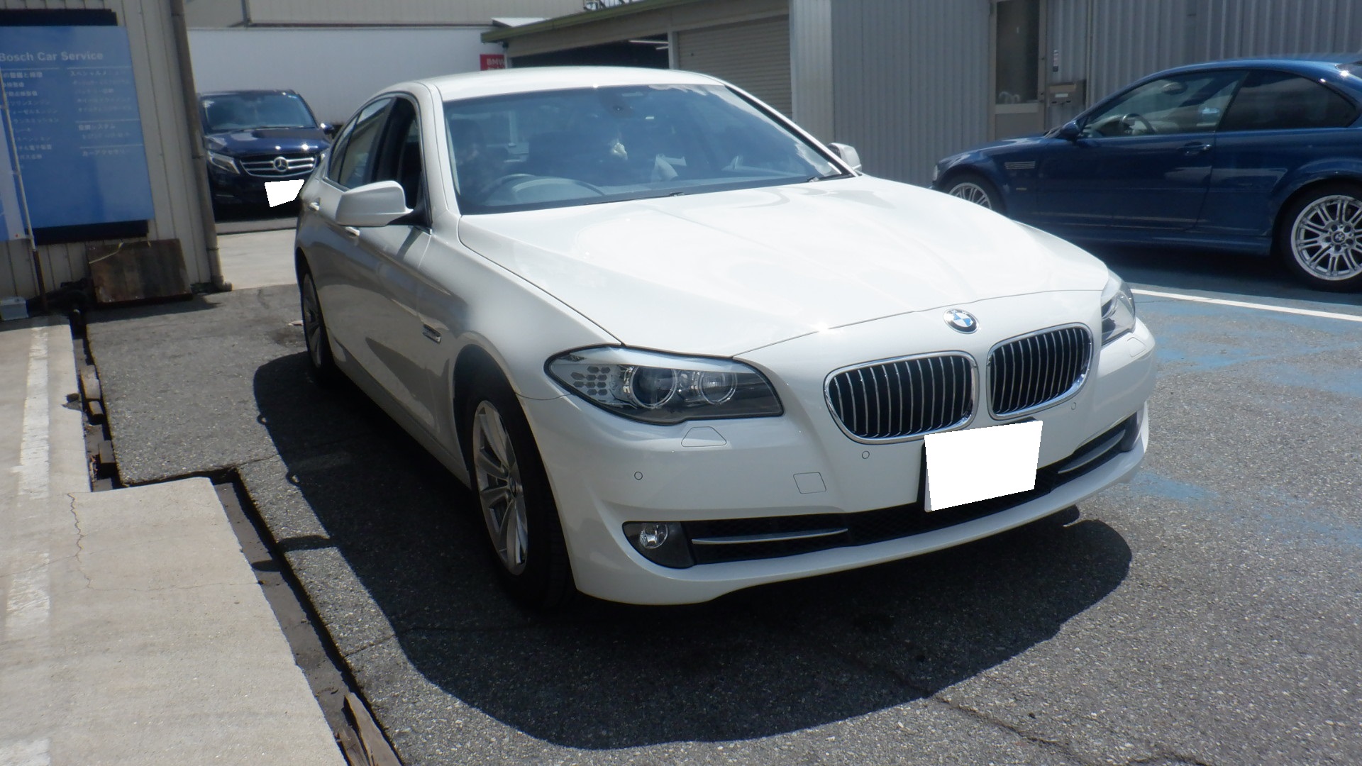 BMW5シリーズ　F10、車検整備。